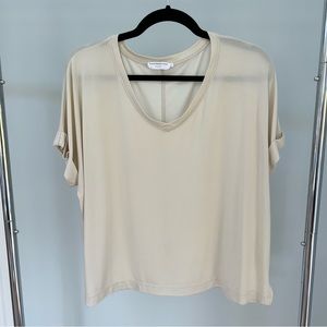 Nasty Gal Cream V Neck